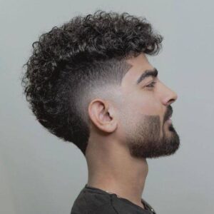 Taper Haircut Curly Hair Style